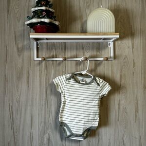 Green striped onesies 3 months